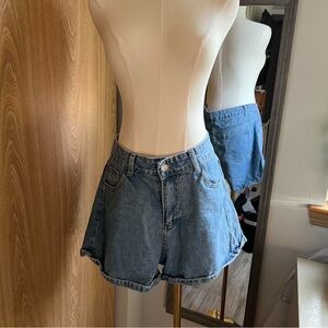Classic Blue Denim Women's Shorts